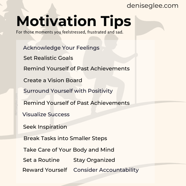 A list of motivation tips for those students.