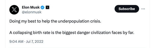 A question about the underpopulation crisis.