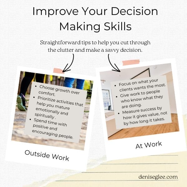 Improve Your Decision Making Skills at Work and in Life