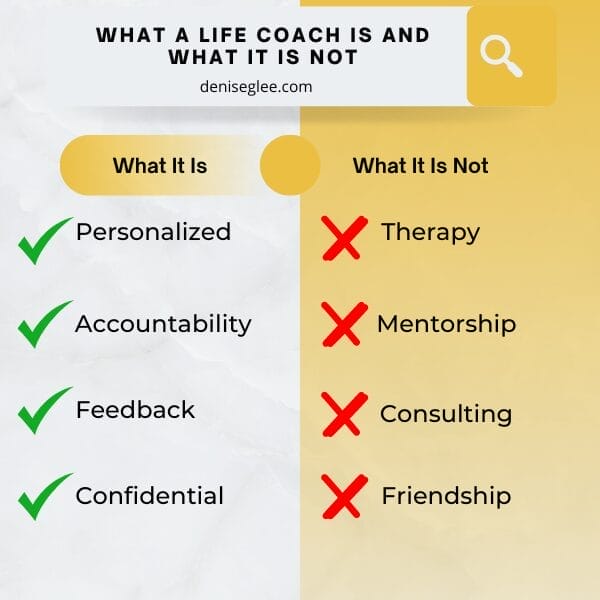 what a life coach is and what it is not