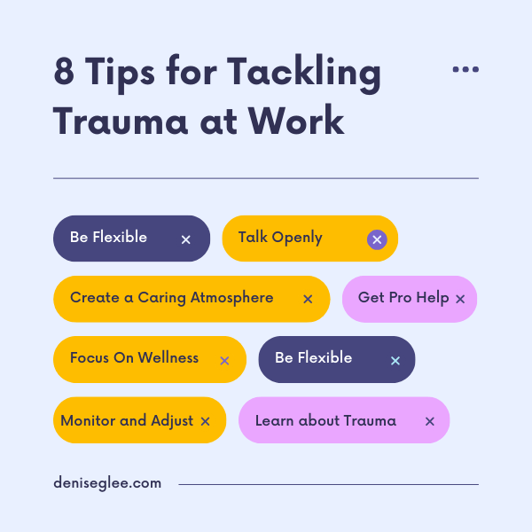 8 tips for dealing with workplace trauma