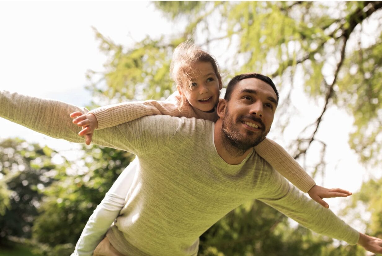 dad with daughter