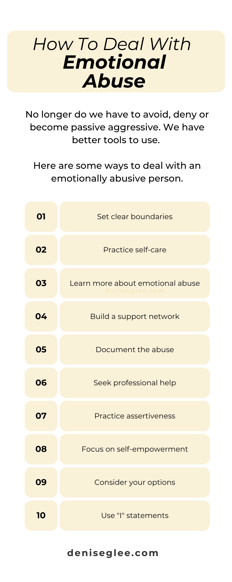 How To Deal With Emotional Abuse