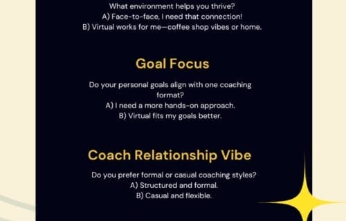 Which is best - virtual or in-person coach