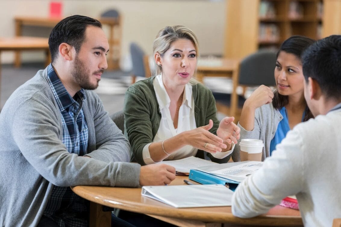 business meeting with team members