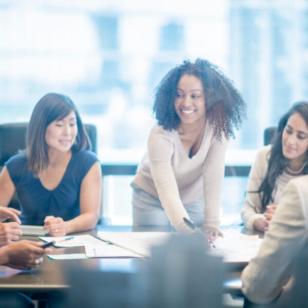 women at work at office