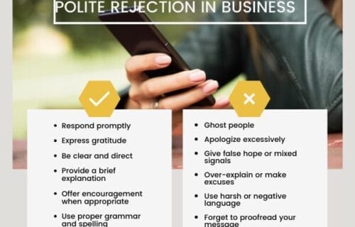 dos and dont of polite rejection in business