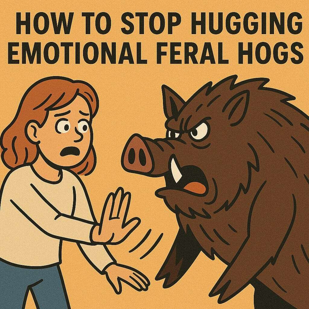how to stop hugging emotional feral hogs