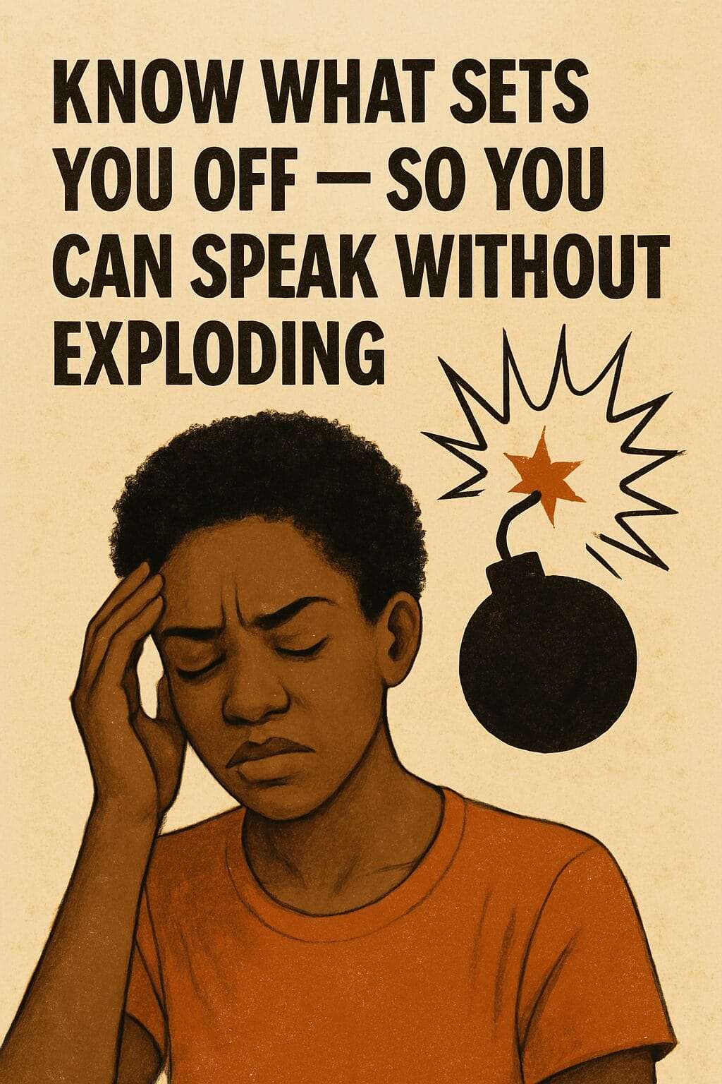 know what sets you off before exploding so that you can communicate calmly under stress