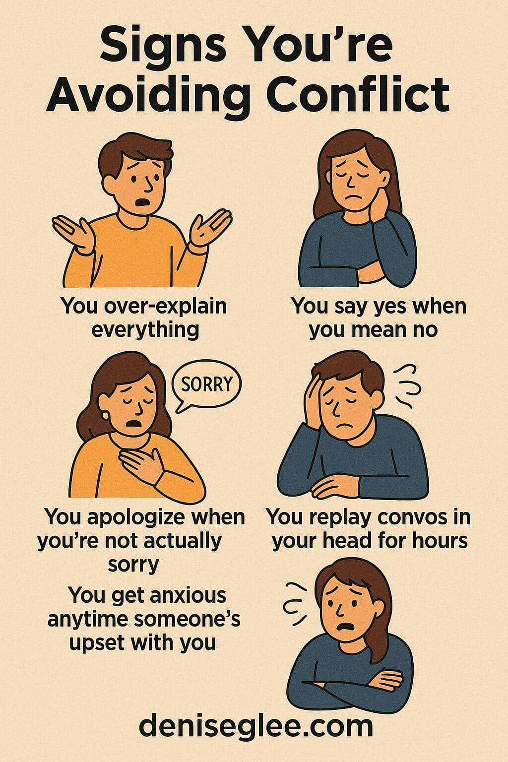 signs you are avoiding conflict