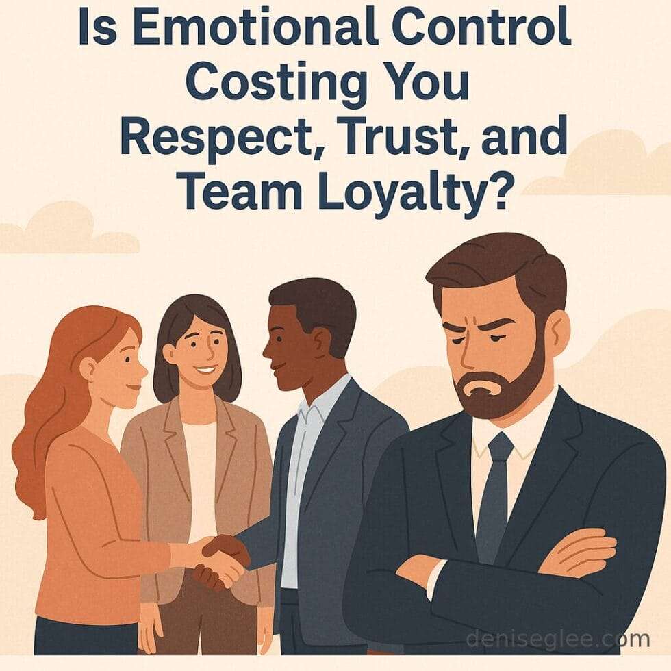 A diverse group of professionals seated in a meeting, with contrasting expressions that reflect tension and emotional disconnect, highlighting the challenges of emotional control in leadership.